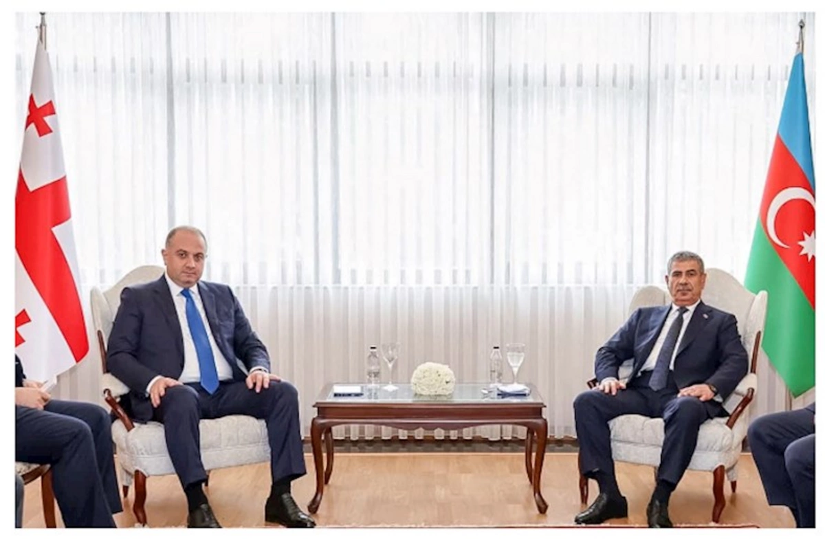 Azərbaycanla Gürcüstan müdafiə nazirləri görüşdülər — FOTOLAR