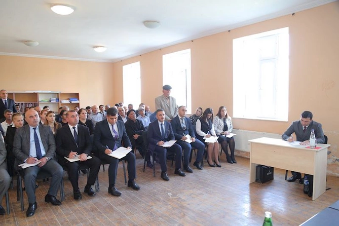 Hacıqabulun Kolanı kəndində növbəti səyyar qəbul-görüş keçirildi — FOTOLAR