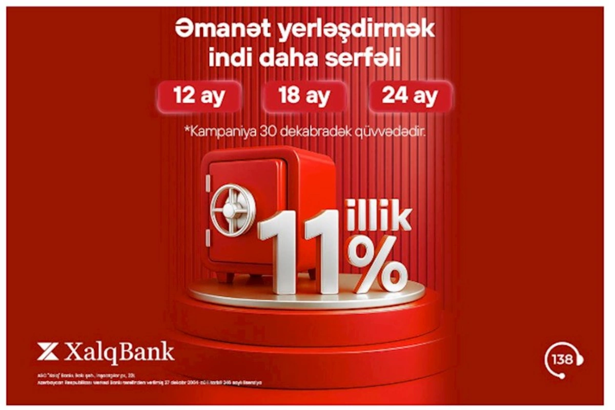 Xalq Bank əmanət məhsulları üzrə sərfəli kampaniya təqdim edir