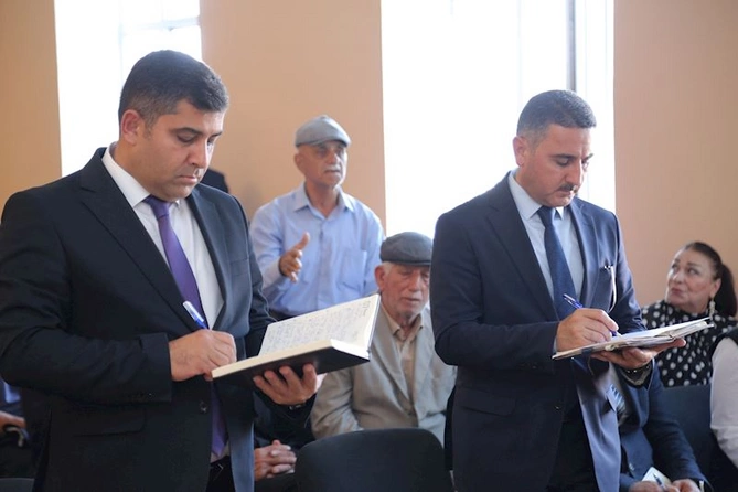Hacıqabulun Kolanı kəndində növbəti səyyar qəbul-görüş keçirildi — FOTOLAR