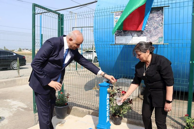 ADSEA Güloğlular sakinlərini içməli su ilə təmin etdi — FOTOLAR