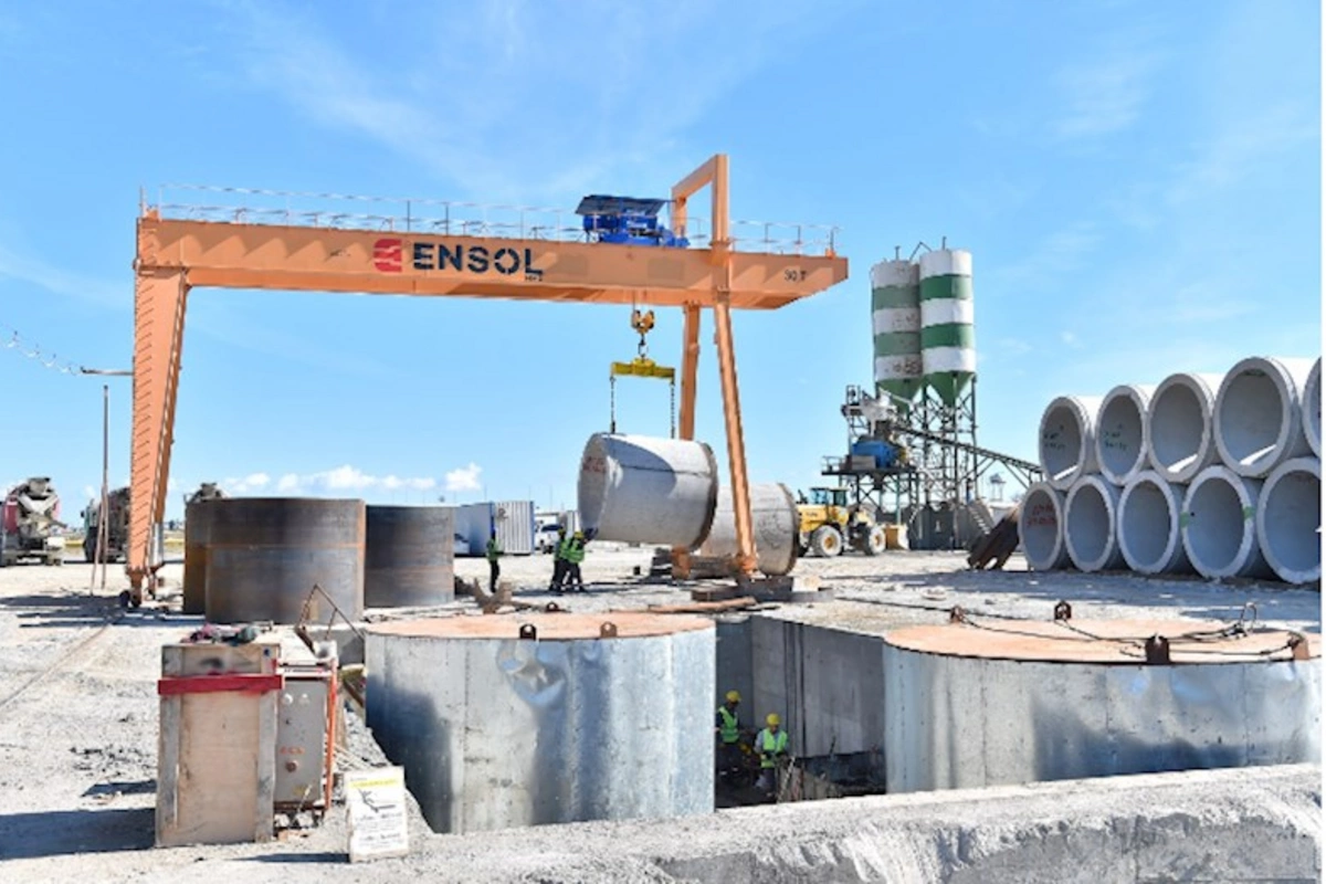Zığ-Hövsan kanalizasiya kollektoru tikilir — FOTOLAR