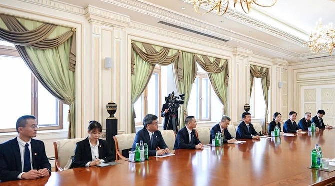 İlham Əliyev “China Datang Corporation Ltd.”nin nümayəndə heyətini qəbul edib — FOTOLAR