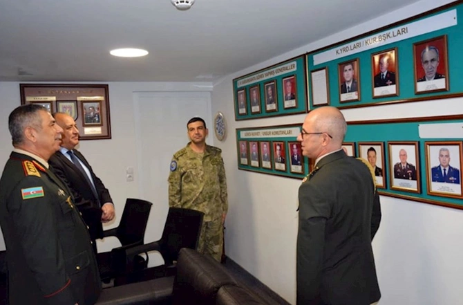 Zakir Həsənov Aİ Komandanlığı və Türk kontingentini ziyarət etdi — FOTOLAR