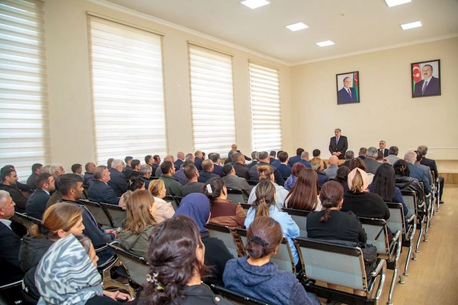 Salyanda Sarvan kəndində səyyar qəbul keçirildi — FOTOLAR