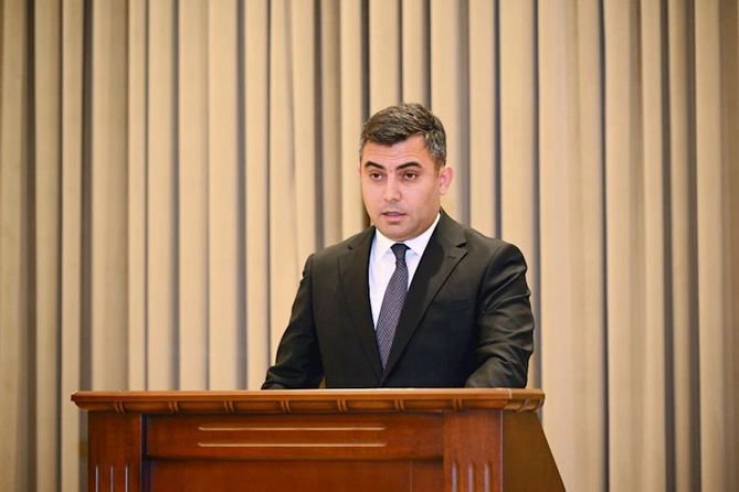 Samir Nuriyev Prezidentin səlahiyyətli nümayəndəsini ictimaiyyətə təqdim etdi — FOTOLAR Samir Nuriyev Prezidentin səlahiyyətli nümayəndəsini ictimaiyyətə təqdim etdi — FOTOLAR