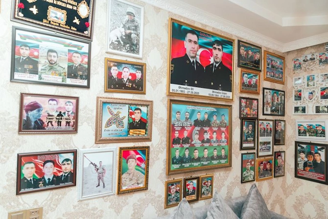 Leyla Əliyeva Mingəçevirdə şəhid ailəsini ziyarət edib, bir sıra sosial müəssisələrlə tanış olub — FOTOLAR