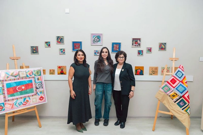 Leyla Əliyeva Mingəçevirdə şəhid ailəsini ziyarət edib, bir sıra sosial müəssisələrlə tanış olub — FOTOLAR