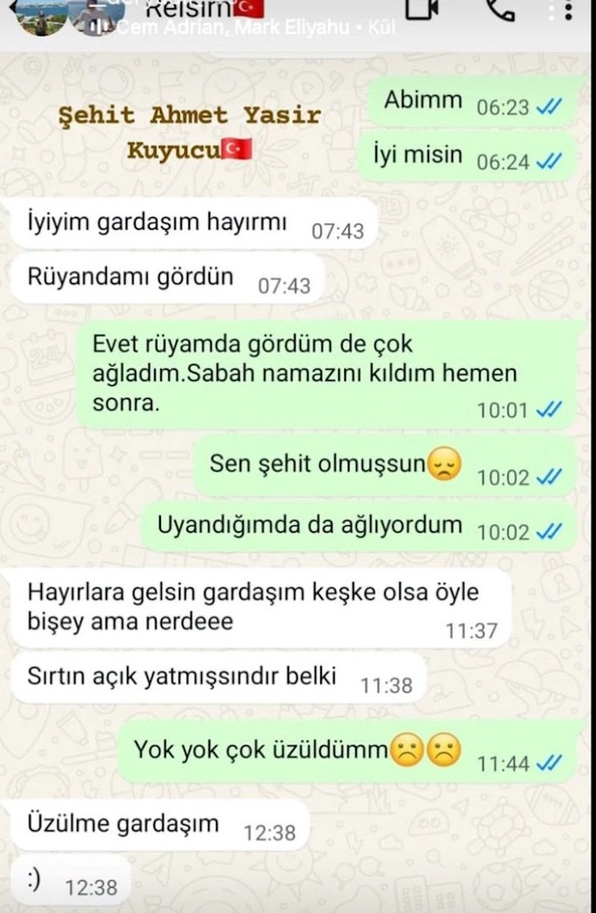 Təyyarə qəzasında həlak olan gizirin son yazışması: Yuxuda gördüm ki, şəhid olmusan — FOTO