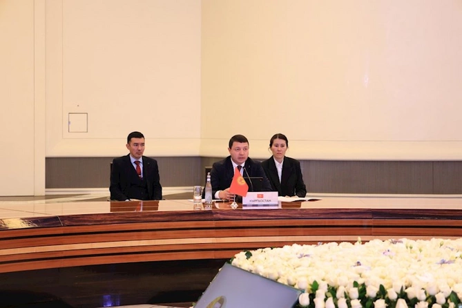 Adil Kərimli Daşkənddə Nazirlər Konfransında çıxış etdi — FOTOLAR