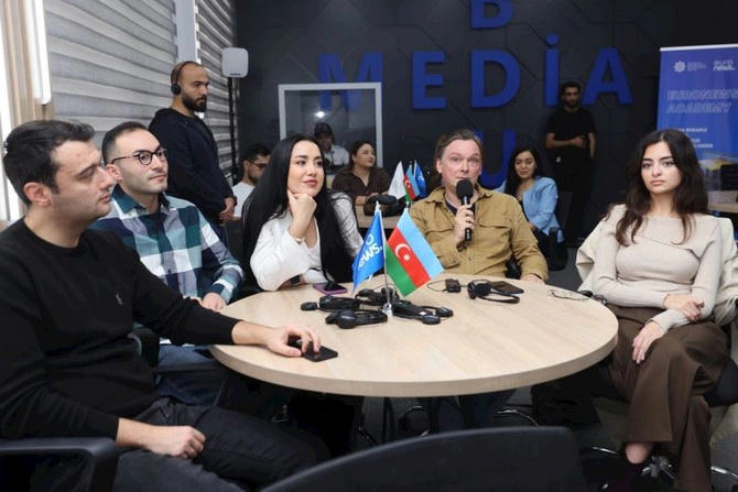 Euronews Academy layihəsi çərçivəsində Rəqəmsal Jurnalistika mövzusunda təlim proqramına başlanıb — FOTOLAR