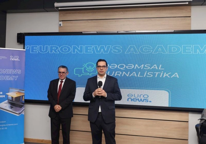 Euronews Academy layihəsi çərçivəsində Rəqəmsal Jurnalistika mövzusunda təlim proqramına başlanıb — FOTOLAR