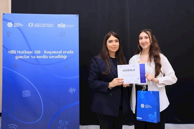 “Milli Mətbuat 150 – Rəqəmsal erada gənclər və media savadlılığı” layihəsi çərçivəsində Şamaxı, Xankəndi və Sumqayıt şəhərlərində gənclərlə görüş keçirilib — FOTOLAR