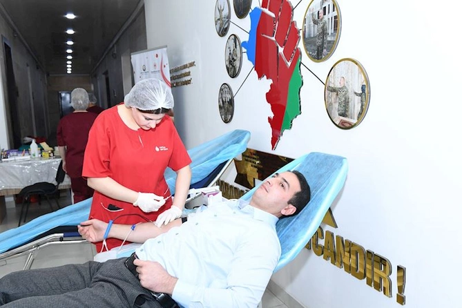Dövlət Komitəsində qanvermə aksiyası keçirilib — FOTOLAR