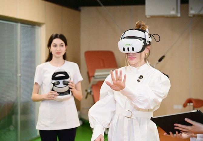 Yeni Klinikada Yeni Robotik Reabilitasiya və Sümük İliyi Transplantasiyası mərkəzlərinin açılış mərasimi olub — FOTOLAR