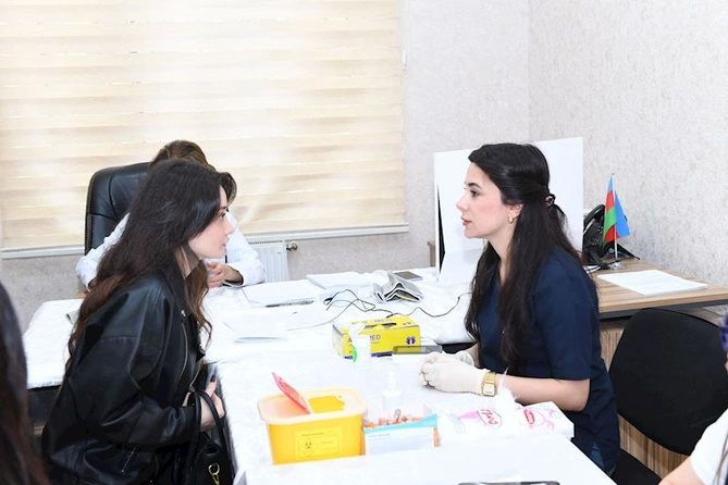 Dövlət Komitəsində qanvermə aksiyası keçirilib — FOTOLAR