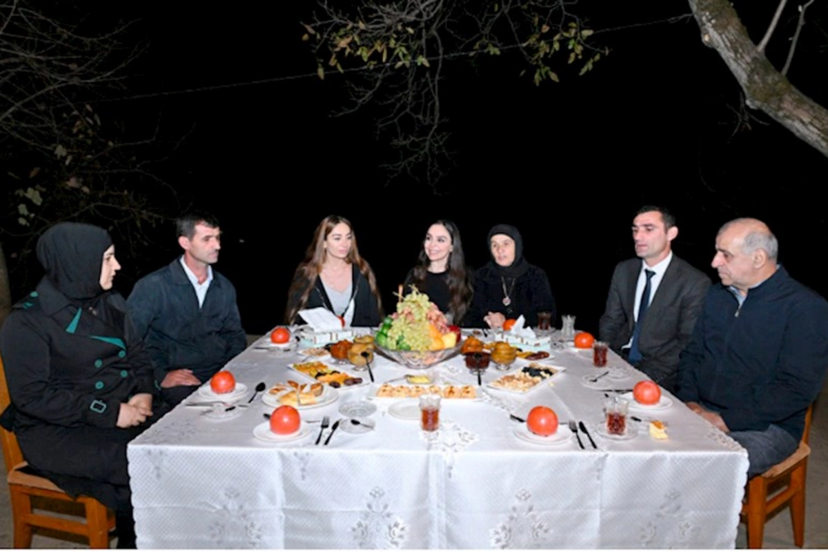Prezidentin qızları Pəncəli Teymurovun evində — FOTOLAR