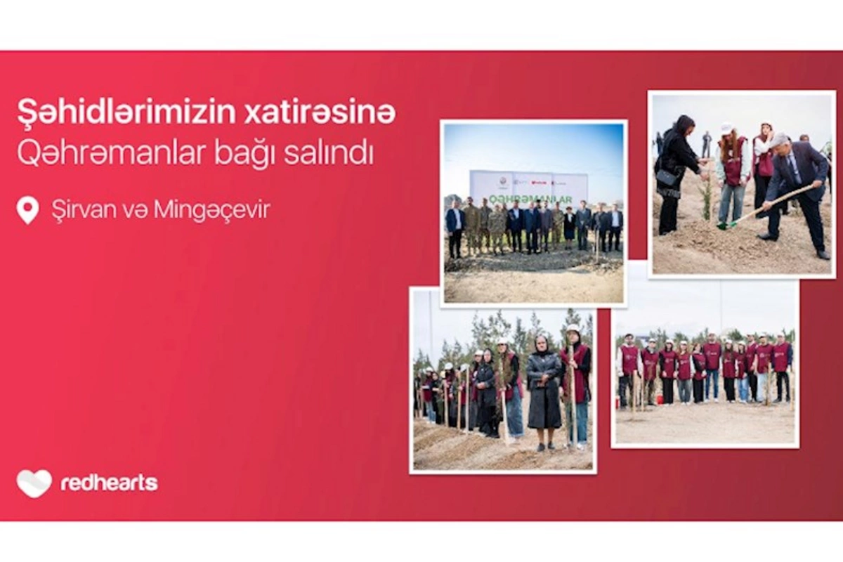 “Qəhrəmanlar bağı” layihəsi: Şəhidlərin xatirəsinə 543 ağac əkildi