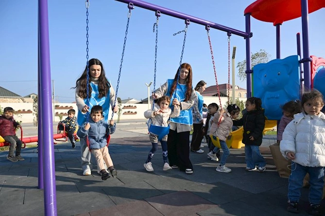 Leyla Əliyeva Qaradağda yeni parkın açılışında iştirak etdi — FOTOLAR Leyla Əliyeva Qaradağda yeni parkın açılışında iştirak etdi — FOTOLAR