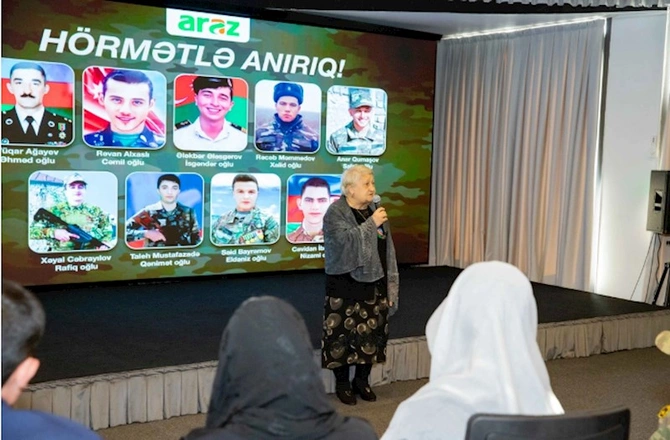 Araz supermarketlər şəbəkəsi Zəfər xatirələri sənədli filmini təqdim edib — FOTOLAR
