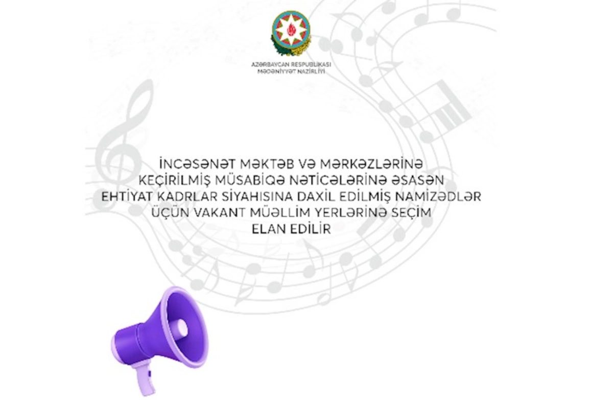 Ehtiyat kadrlar üçün vakansiya seçimi elan edilir