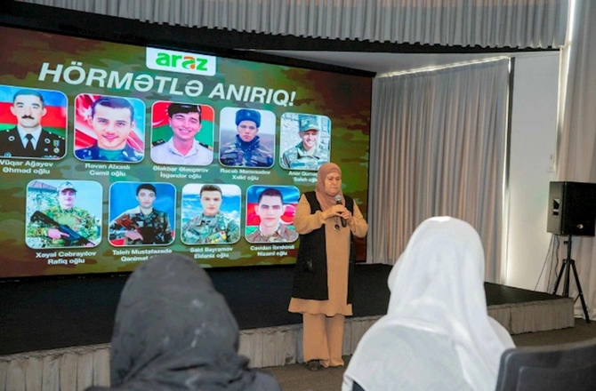 Araz supermarketlər şəbəkəsi Zəfər xatirələri sənədli filmini təqdim edib — FOTOLAR
