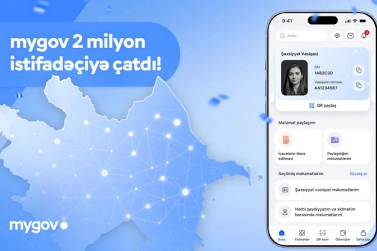 mygov platformasından istifadə edən vətəndaşların sayı 2 milyonu ötüb