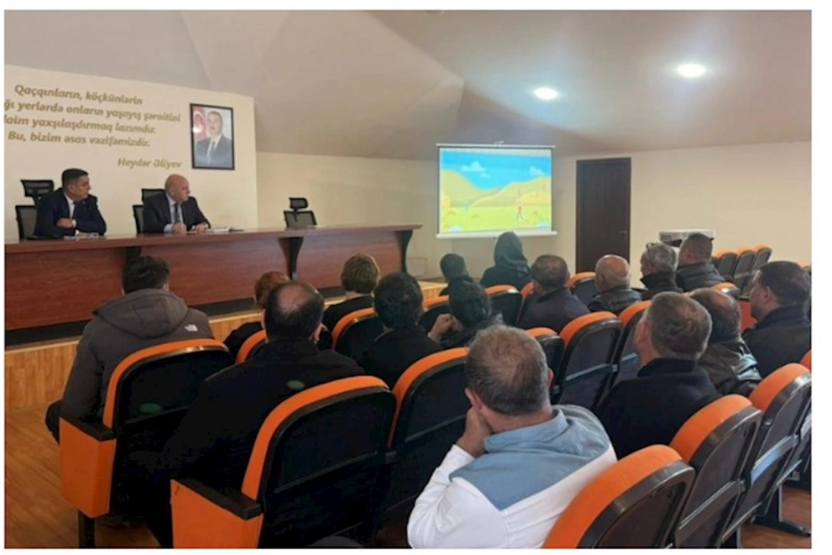 Məmmədbəyli və Xanabadn sakinləri mina təhlükəsi ilə bağlı maarifləndirilib — FOTOLAR