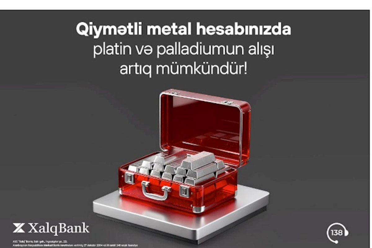 Xalq Bank qiymətli metallar üzrə yeni xidmətləri istifadəyə verdi