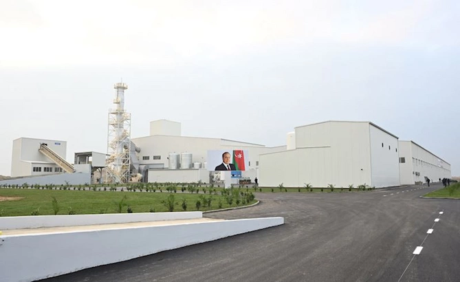 Prezident AZWOOL mineral daş yunu zavodunun açılışında iştirak etdi — FOTOLAR Prezident AZWOOL mineral daş yunu zavodunun açılışında iştirak etdi — FOTOLAR