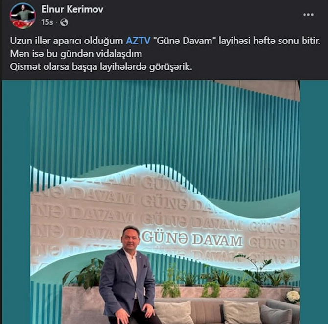 Azərbaycanda məşhur veriliş bağlandı — FOTO Azərbaycanda məşhur veriliş bağlandı — FOTO