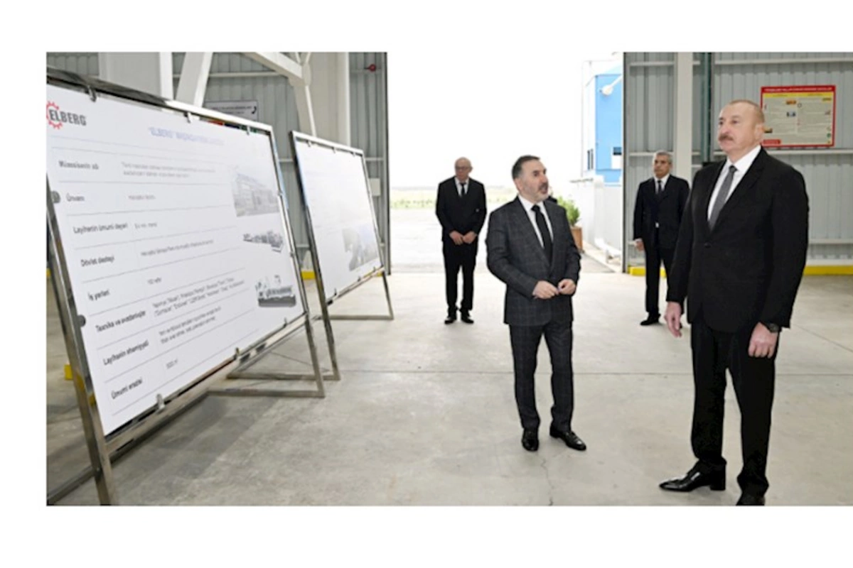 Prezident AZWOOL mineral daş yunu zavodunun açılışında iştirak etdi — FOTOLAR