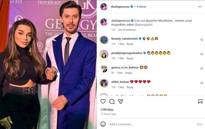 Ramiz Novruzun qızının erməni stilisti ilə fotosu TƏNQİD OLUNDU — FOTOLAR