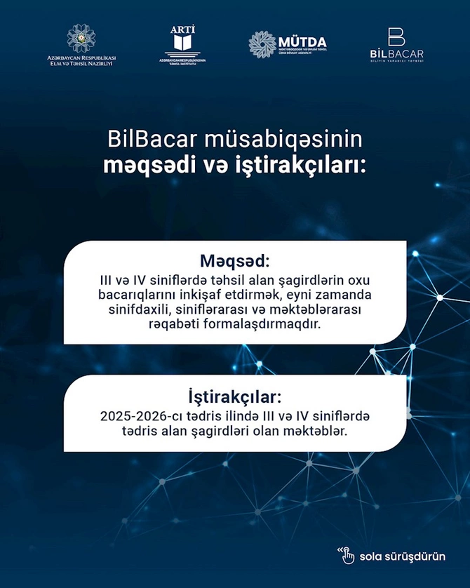 Şagirdlərin nəzərinə: BilBacar müsabiqəsinin qaydaları — FOTOLAR