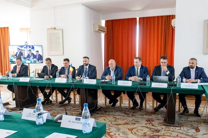 Azərbaycan nümayəndə heyətinin Rumıniya Senatında görüşü keçirilib — FOTOLAR