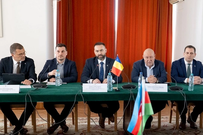Azərbaycan nümayəndə heyətinin Rumıniya Senatında görüşü keçirilib — FOTOLAR