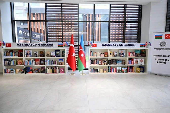 Antalya Kitabxanasında Azərbaycan bölməsinin açılışı oldu — FOTOLAR