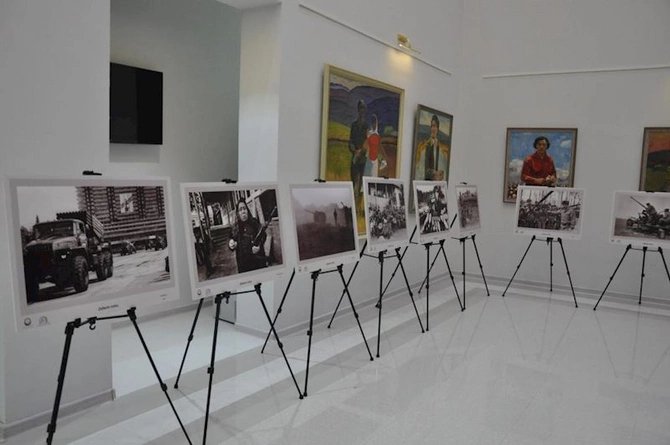 Biləsuvarda “Zəfərin ruhu” adlı sərgi açılıb — FOTOLAR