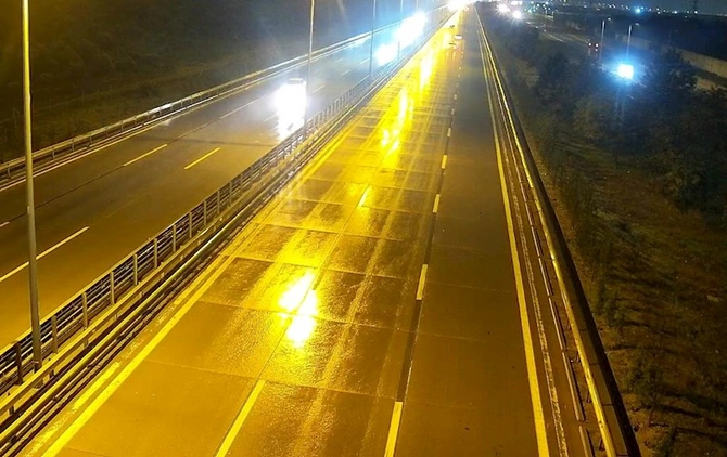 Bu yolda sürət həddi endirildi