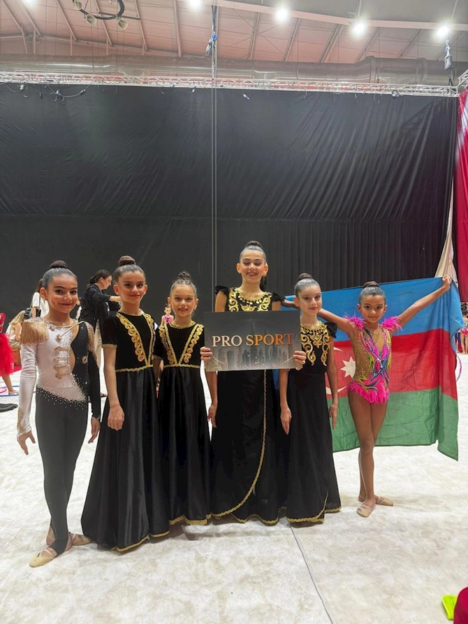 ProSport Gimnastika Klubunun yetirmələri Dubayda keçirilən beynəlxalq turnirdə uğur qazanıblar — FOTOLAR