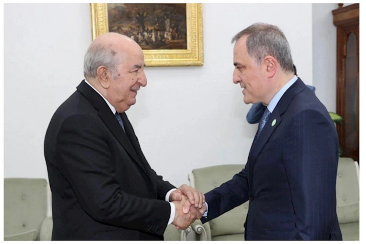 Əlcəzair Prezidenti Ceyhun Bayramovu qəbul etdi — FOTOLAR