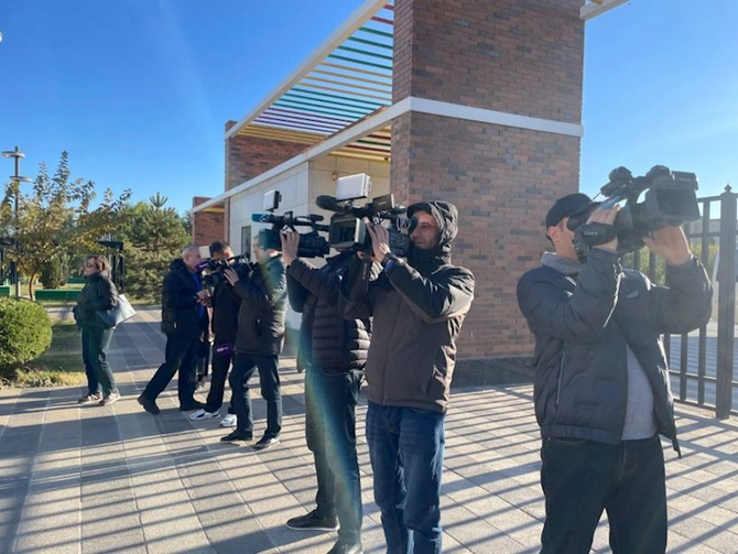 Azərbaycanın media nümayəndələrinin Özbəkistana səfəri çərçivəsində Xarəzm vilayətinə mediatur təşkil olunub — FOTOLAR
