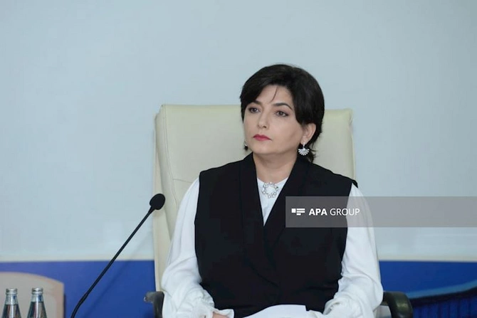 “Mediada Azərbaycan ədəbi dilinin normalarının düzgün tətbiqi” konfransında ilk panel sessiya keçirilib — FOTOLAR