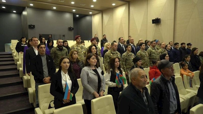 Gəncədə “Zəfər övladlarının mədəniyyətdə bir günü” adlı tədbir keçirilib — FOTOLAR