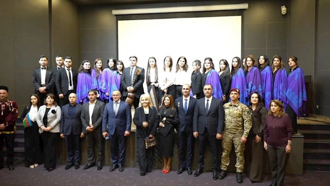 Gəncədə “Zəfər övladlarının mədəniyyətdə bir günü” adlı tədbir keçirilib — FOTOLAR