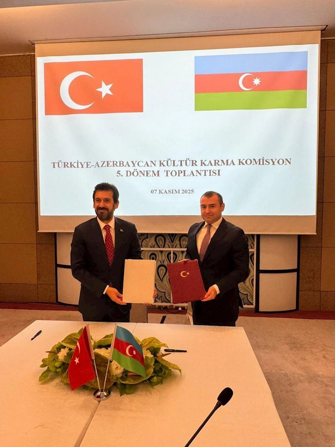 Azərbaycan–Türkiyə Mədəniyyət üzrə Birgə Komissiyasının 5-ci iclası keçirilib — FOTOLAR