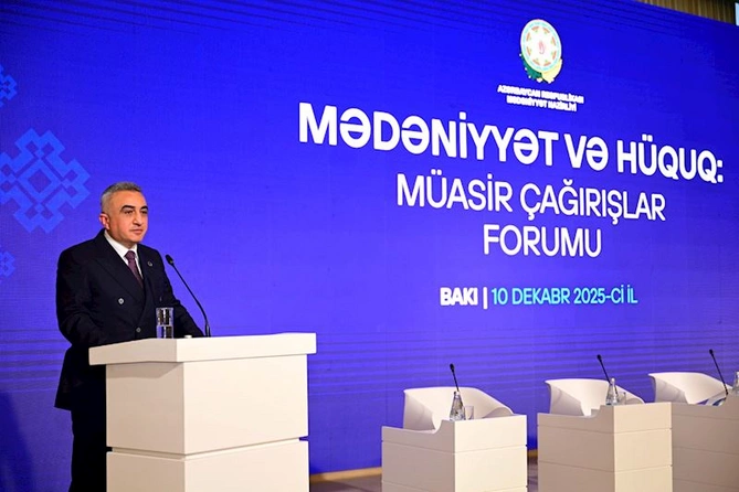 Bakıda Mədəniyyət və hüquq: müasir çağırışlar” mövzusunda forum keçirilir — FOTOLAR Bakıda Mədəniyyət və hüquq: müasir çağırışlar” mövzusunda forum keçirilir — FOTOLAR