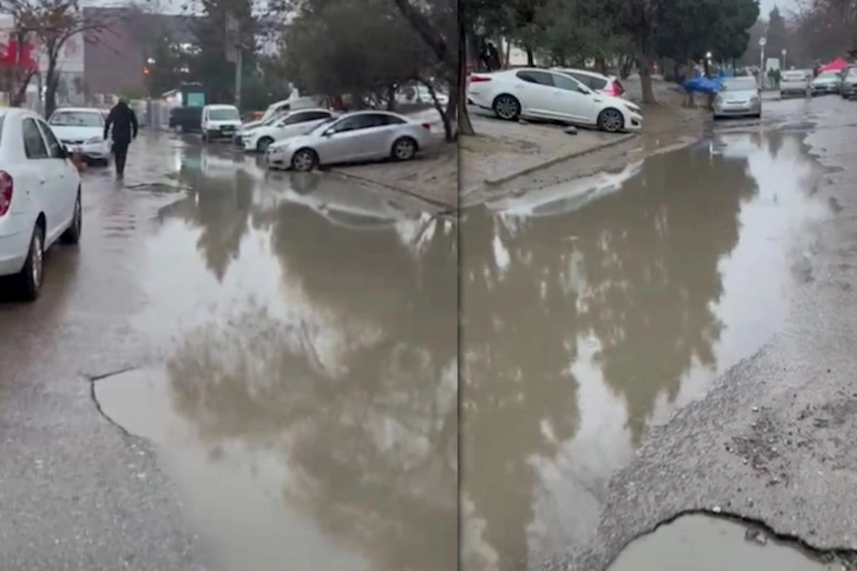 Memar Əcəmi metrosunun çıxışında ACINACAQLI YOL — VİDEO