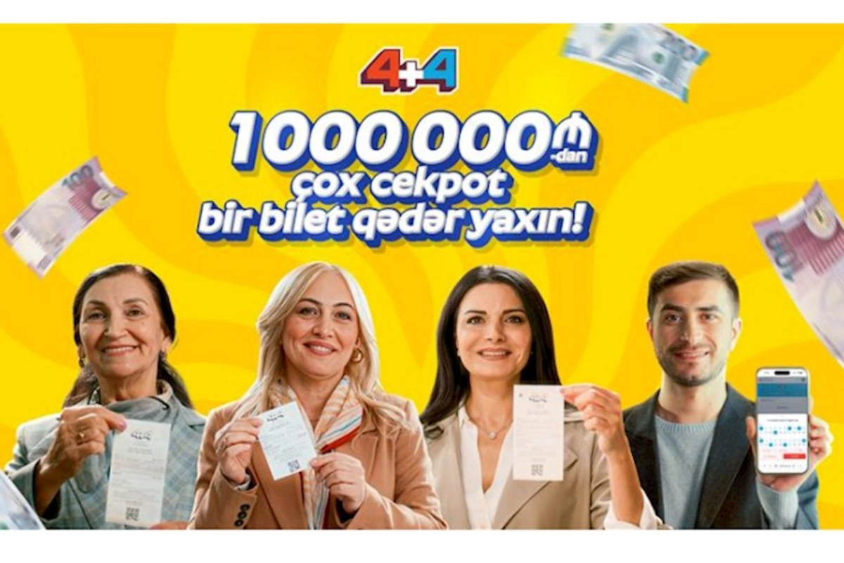 “4+4” lotereyasında cekpot 1 000 000 manatı keçdi