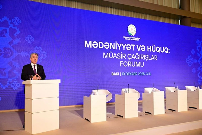 Bakıda Mədəniyyət və hüquq: müasir çağırışlar” mövzusunda forum keçirilir — FOTOLAR Bakıda Mədəniyyət və hüquq: müasir çağırışlar” mövzusunda forum keçirilir — FOTOLAR